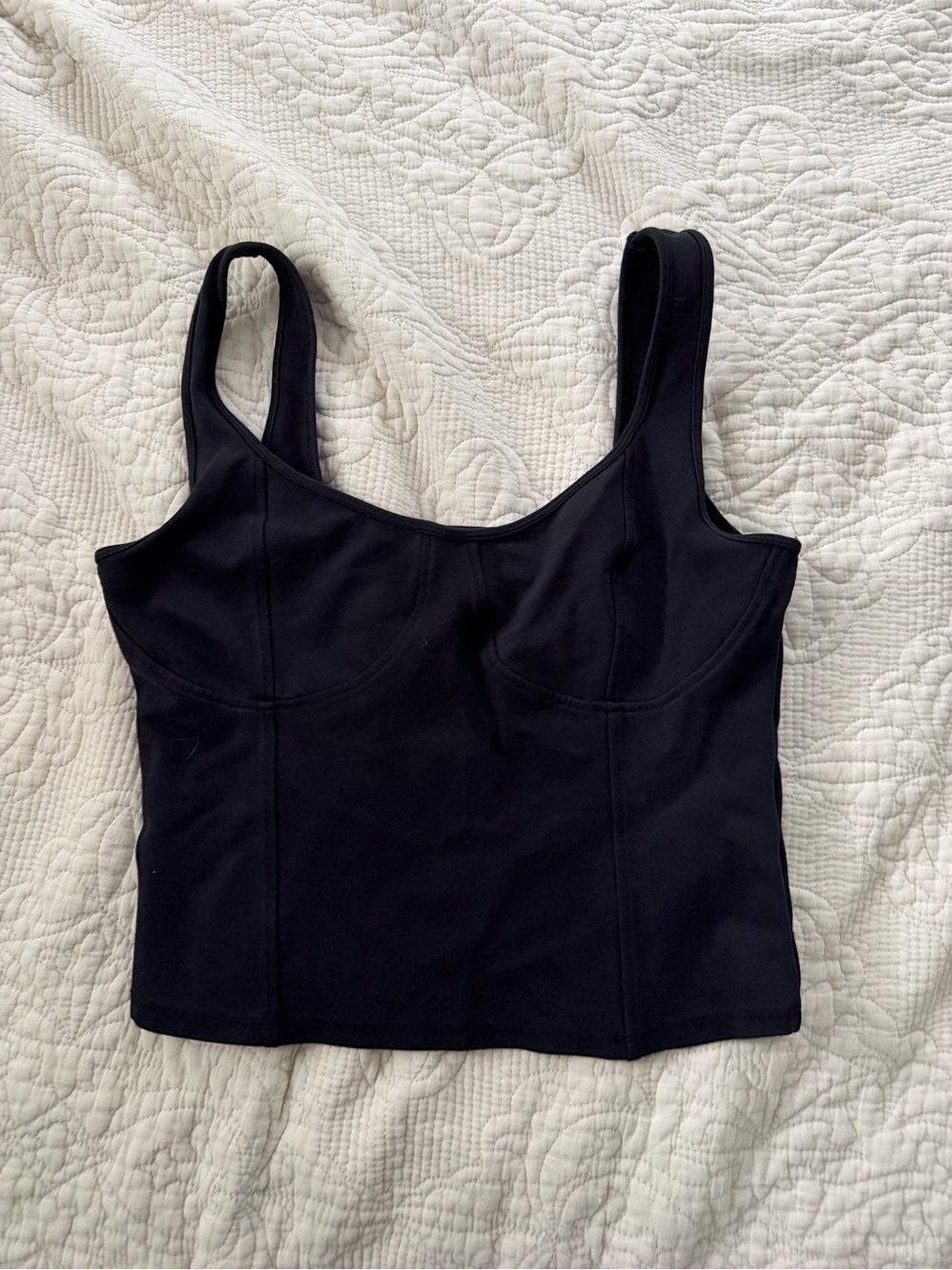 Abercrombie and fitch black corset tank size small